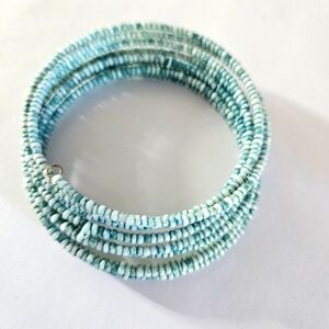 Blue African beaded bracelet